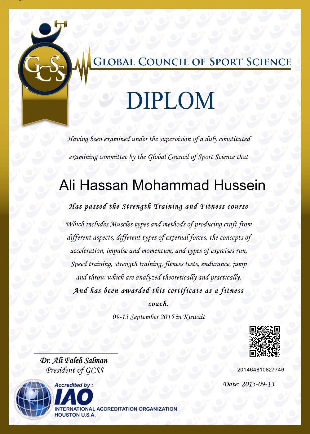Ali Hassan Mohammad Hussein
